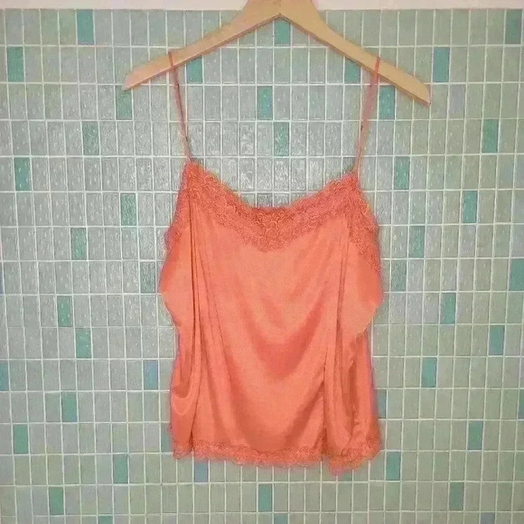 Worthington Lace Strap Cami Strap Top Orange - Picture 2 of 15